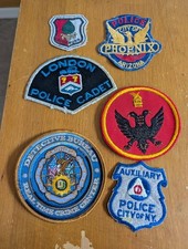 6 x Vintage Assorted Police Cloth Badges