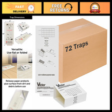 Professional Insect Rodent Glue Boards - 72 Count, Effective Pest Control Trap