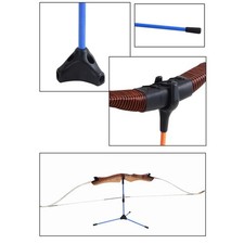 Folding Archery Bow Stand Holder Rack Recurve Bow Longbow Hunting
