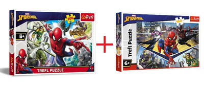 2 x Trefl Puzzle Spiderman 160 Teile + 200 Teile Marvel Spiderman 
