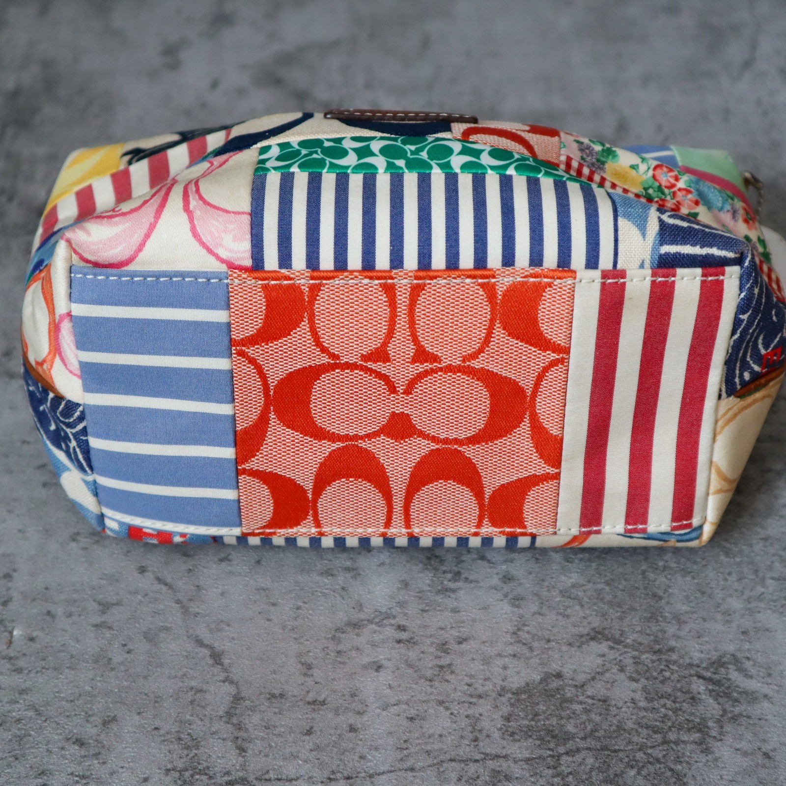 COACH Patchwork Logo Pouch Multicolor Leather Can… - image 6