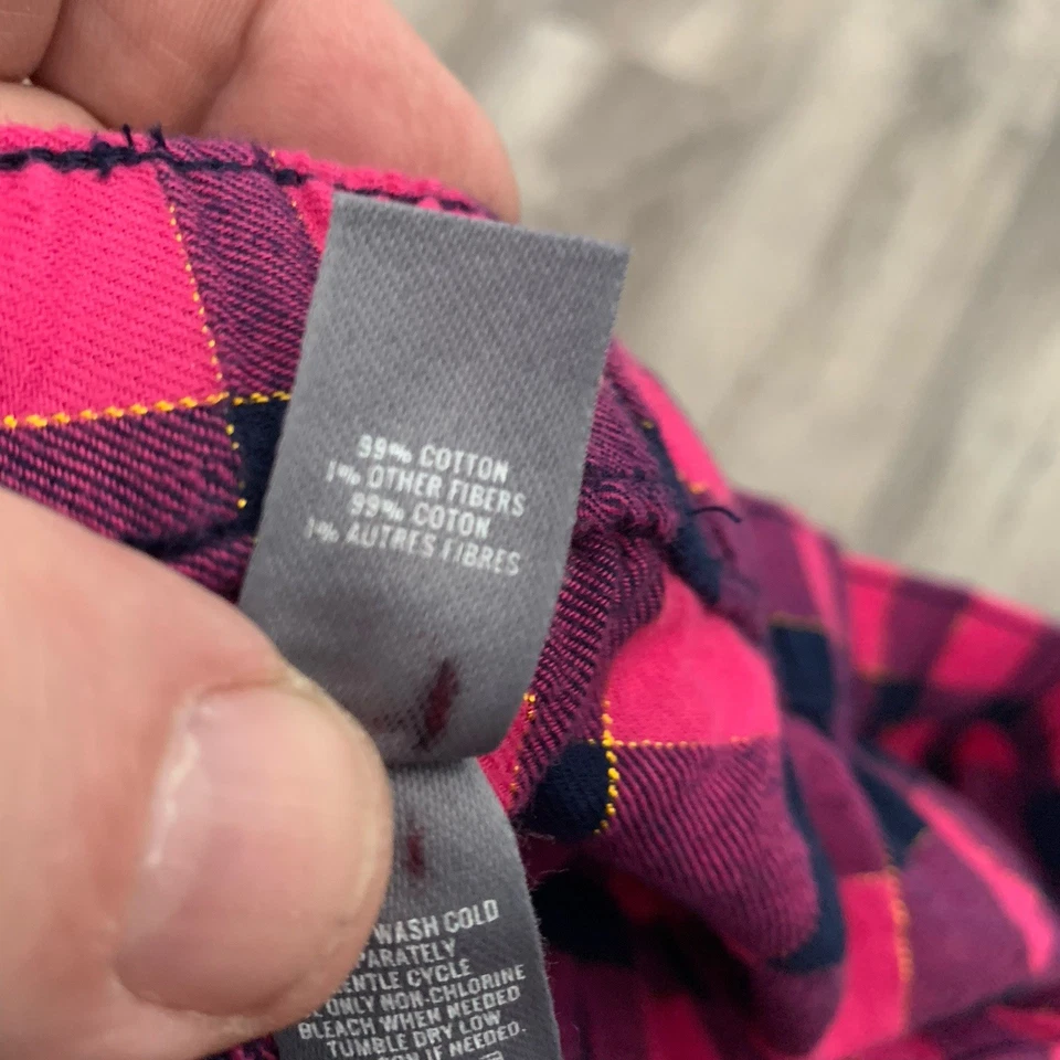 Pantalones de salón AERIE para mujer grandes a cuadros rosas con oro relajado elástico sin bolsillos NUEVO Foto 4 de 4