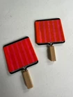 GI Joe Vintage 1964 Action Pilot LSO Signal Paddles In Excellent Condition