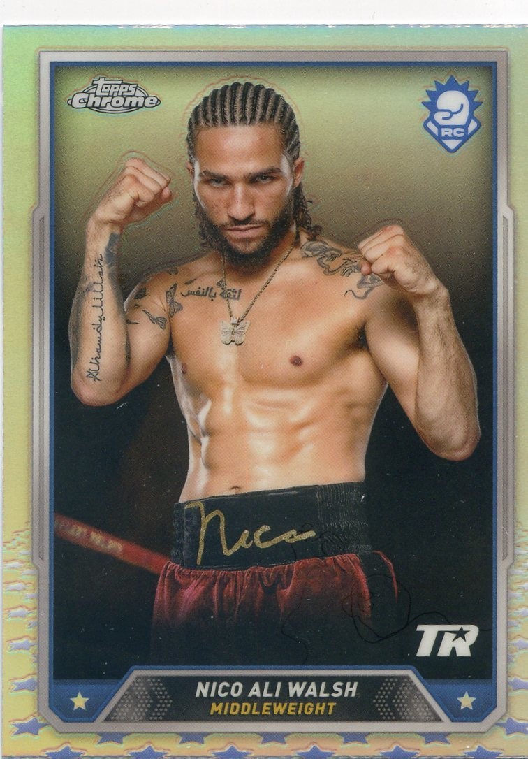 2024 Topps Chrome Boxing NICO ALI WALSH RC ROOKIE #6 SILVER REFRACTOR