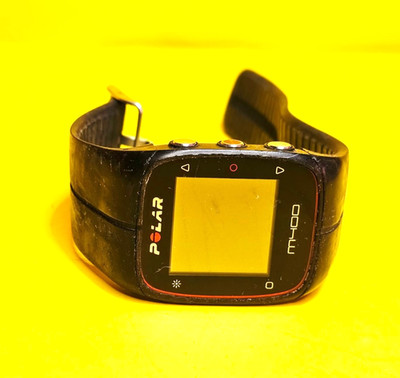  UNTESTED STORE RETURN BLACK POLAR M400 GPS MULTISPORT WATCH FITNESS W/ BRACELET