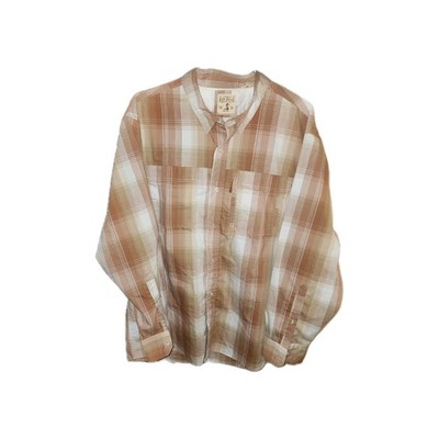 Men's Red Head Plaid Duck Plaid Long Sleeve 2xl Tan