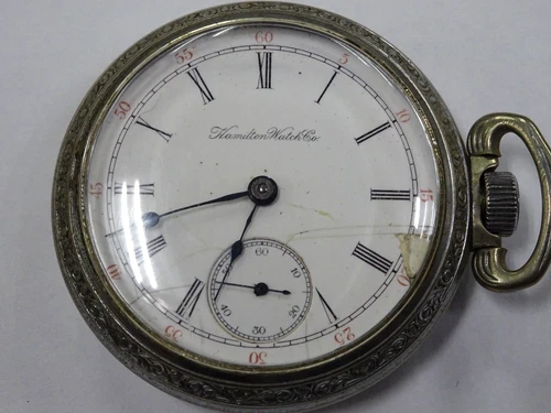 Antique Hamilton Watch Company Pocket Watch Lancaster, PA Not Working   Parts