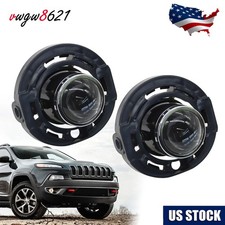 Fog Light Fits 2014-2018 Dodge Durango Pair Clear Lens Lamp Bumper Replacement Fog Light Fits 2014-2018 Dodge Durango Pair Clear Lens Lamp Bumper Replacement