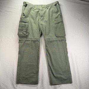 Boy Scouts of America Pants Men 36 Green Convertible Cargo Uniform Classic 36x30