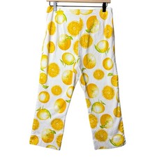 Russell Kemp Pants Oranges Fun Print Made In USA Cotton Blend Women’s Size 10