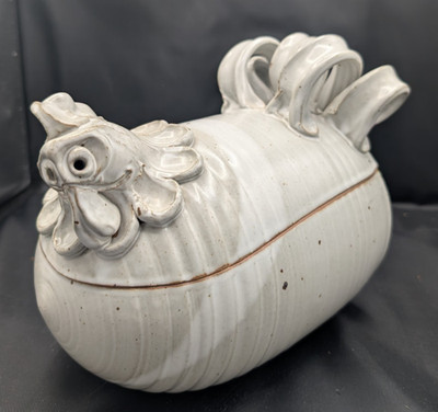 Vintage Paul Anthony Studio Pottery Chicken Cooker Sculptural Casserole Dish