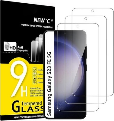 3+3 Pack Screen Protector & Camera Lens Protector for Samsung Galaxy S23 FE 5G B