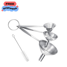 3 Pack Canning Funnel 3-in-1 Stainless Steel ...