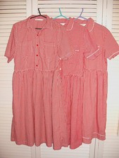 Red Gingham School Dresses x 3