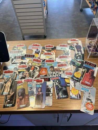 Vintage Star Wars Empire & Jedi Cut Cardbacks Lot Of 29