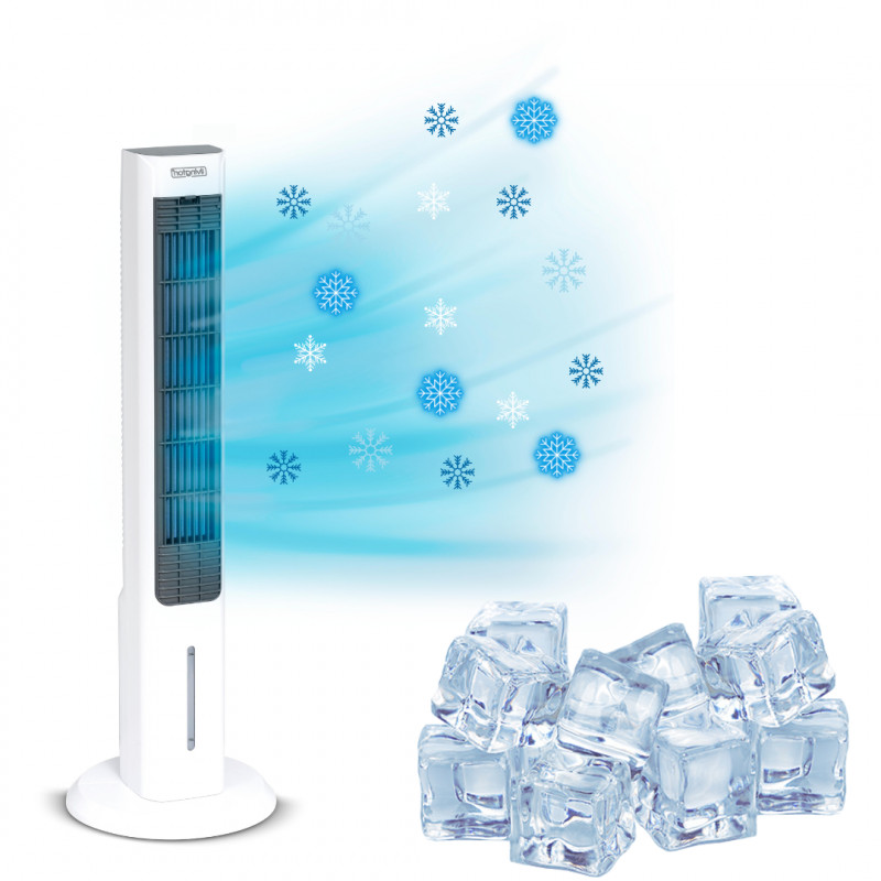 Climatiseur mobile Artic Air Power Tower blanc à 3 vitesses