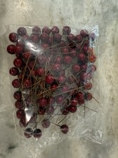 BBTO Artificial Holly Berries, 100 Pieces Mini 10 mm Fake Berries