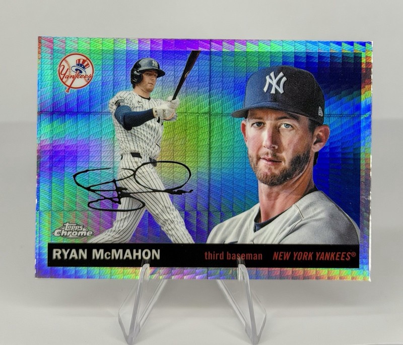 2025 Topps Chrome Platinum PRISM Refractor #92 Ryan McMahon, New York Yankees