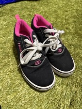 Heelys Roller Skate Shoes for Kids Youth size 3 Black Pink Lace Up Boys Girls