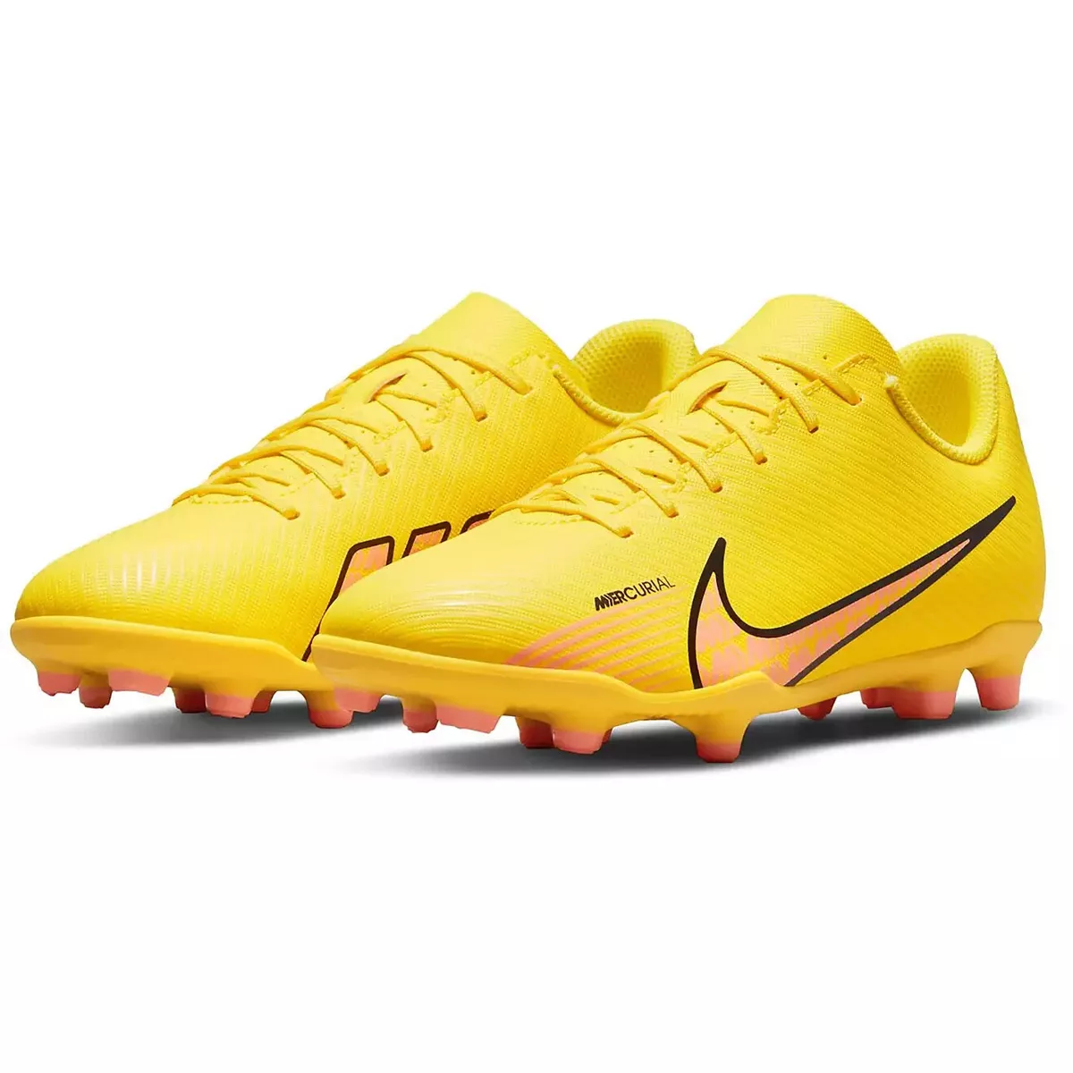 New Boy s Nike JR Vapor 15 Club FG MG DJ5958 780 Cleats Size 5Y