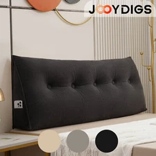 Large Bed Reading Headboard Wedge Pillow Large Bolster Backrest Support Cushion