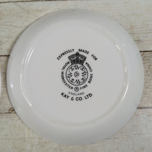 Royal Worcester Pin Dish 51 Trinket Pin Kay & Co Ltd. 4in - Picture 6 of 8
