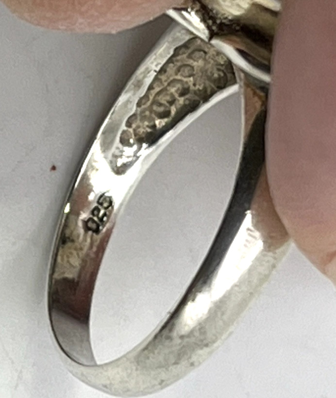 REPOUSSE 3D ROSE RING Solid Sterling Silver 925 s… - image 8