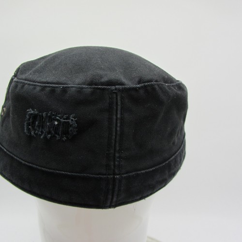 Girls Rock Womens Hat Army Cap Black USA Colors Rhinestones Distressed S-M - Picture 7 of 11