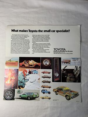 1974 Toyota Corolla SR5 S5 1600 Coupe 1600 4 Door Sedan Sales