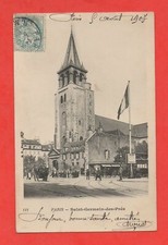 París - Saint Germain des Près (J9408) Postal Francia, B/N, Enviada, 1907