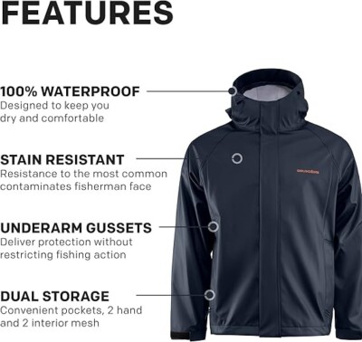 Grundens Neptune Veste de pêche commerciale imperméable et réglable