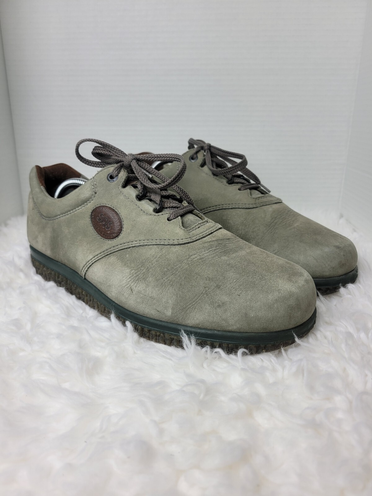 SAOLA Sneaker da uomo grigie SAS Tuff taglia 11 5 pelle scamosciata suola crepe scarpe comode