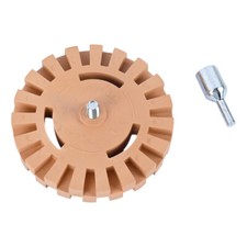 Decal Removal Eraser Wheel W Power Drill Arbor Adapter 4 Rubber Pinstripe