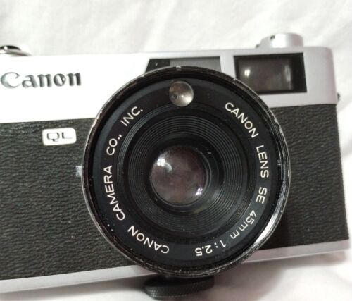 Canon Kamera Canonet QL25 Vintage und zwei Blitzgeräte alle für Teile oder Reparatur ungetestet - Bild 3 von 14
