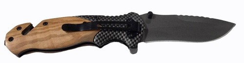 Handmade Deer on Antler Engraved 8" Blade Folding Pocket Knife Custom Design - Picture 5 of 7