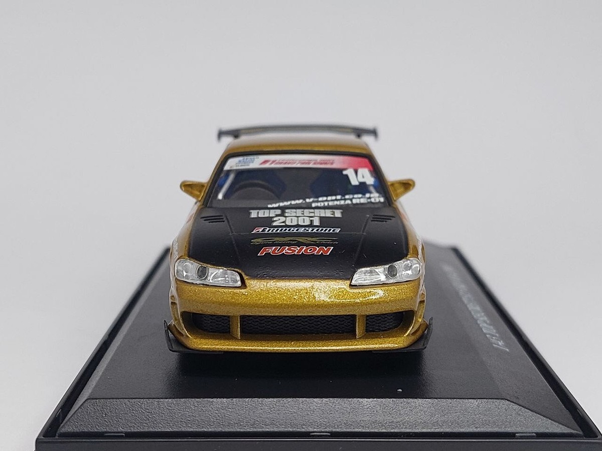 DISM 1/43 TOP SECRET Nissan Silvia S15 2003 (Gold) D1 GRAND