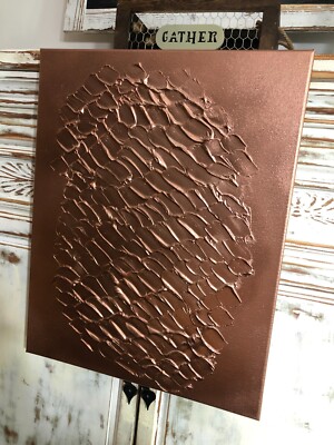 Plaster Canvas Painting, Metallic Painting, Wall Art, Wall Hanging, Modern Art