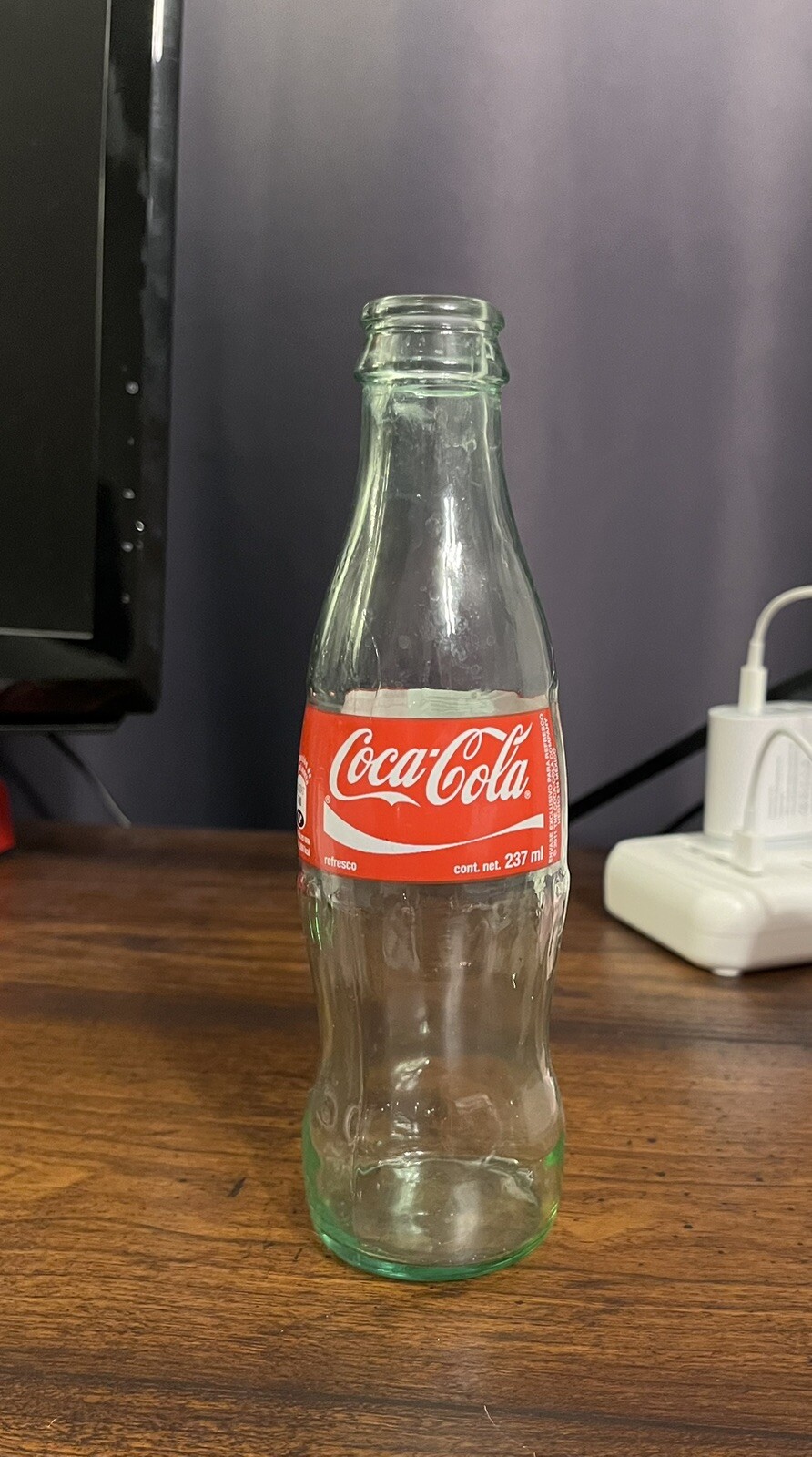 Mexico Coca Cola Classic 8oz 237 ml Glass 2011 Bottle - Gree