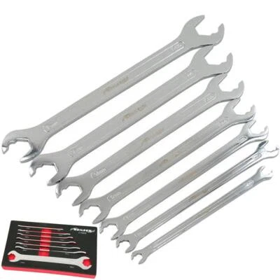 Neilsen 7pc Ultra Thin Ratchetting Action Metric Spanner Wrench Set 6mm - 19mm