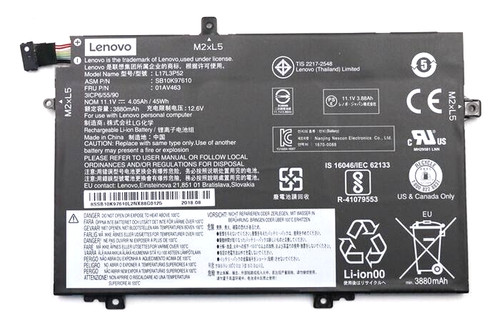 45Wh 3 Zellen 11,1V Akku für Lenovo ThinkPad L480, L590 (L14, L15)