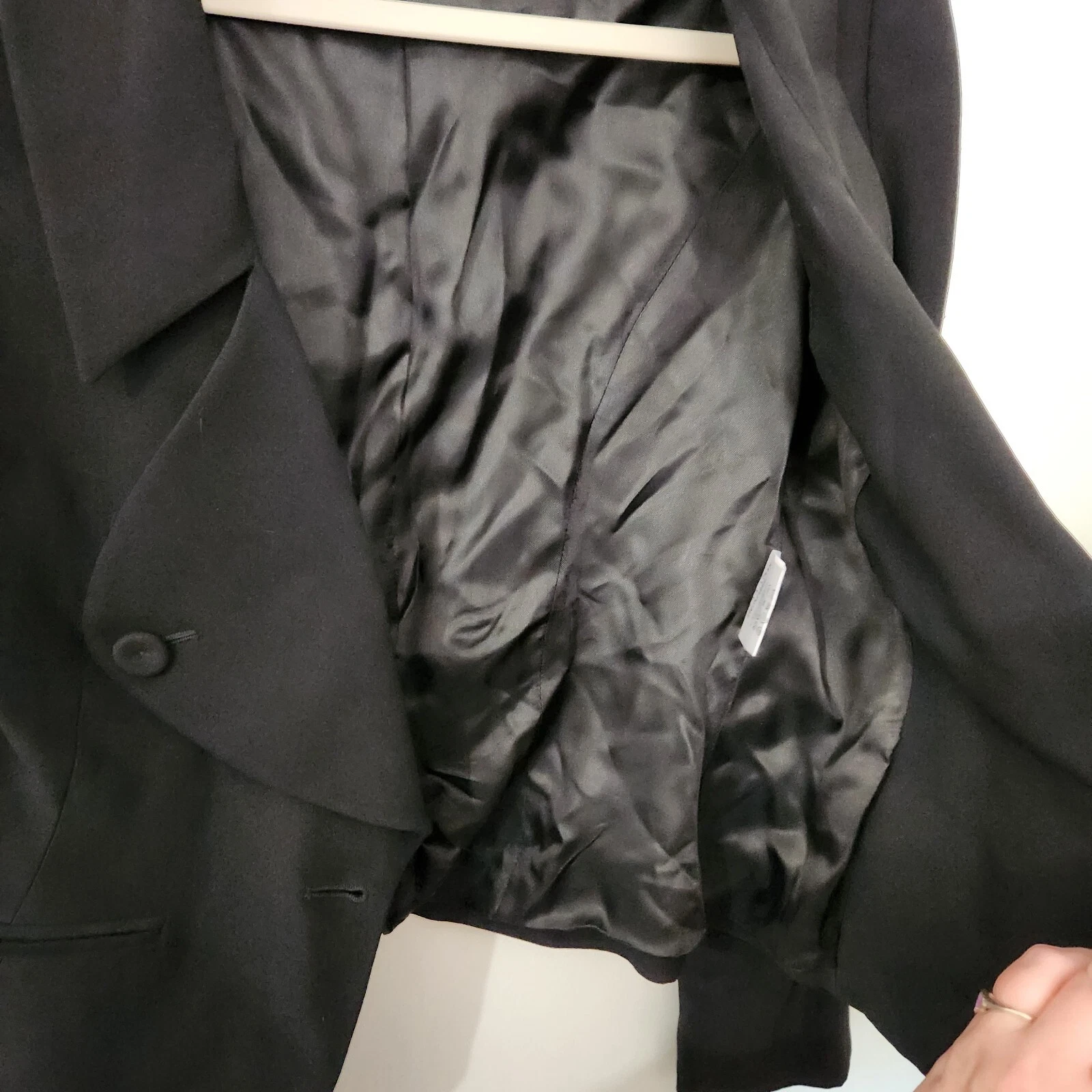 Giacca sartoriale Alexander McQueen taglia 42 dettaglio bottoni blazer colletto nero