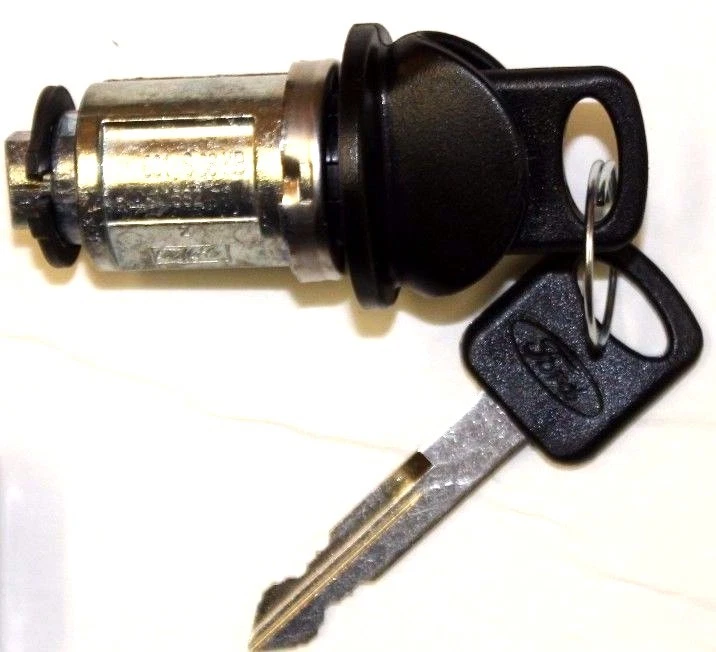 NUEVO CILINDRO DE BLOQUEO INTERRUPTOR DE ENCENDIDO FORD MERCURY OEM CON 2 LLAVES CON LOGOTIPO OVALADO FORD. Foto 2 de 2