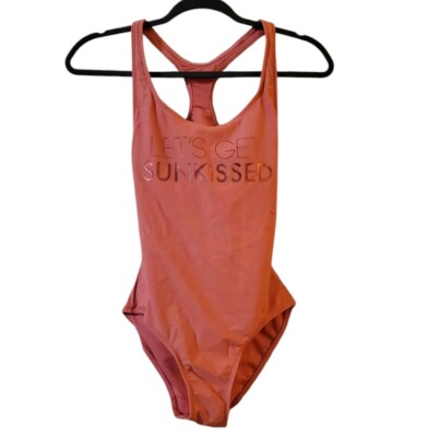 No Boundaries Womens One Piece Swimsuit Size S 3-5 Jrs Burnt