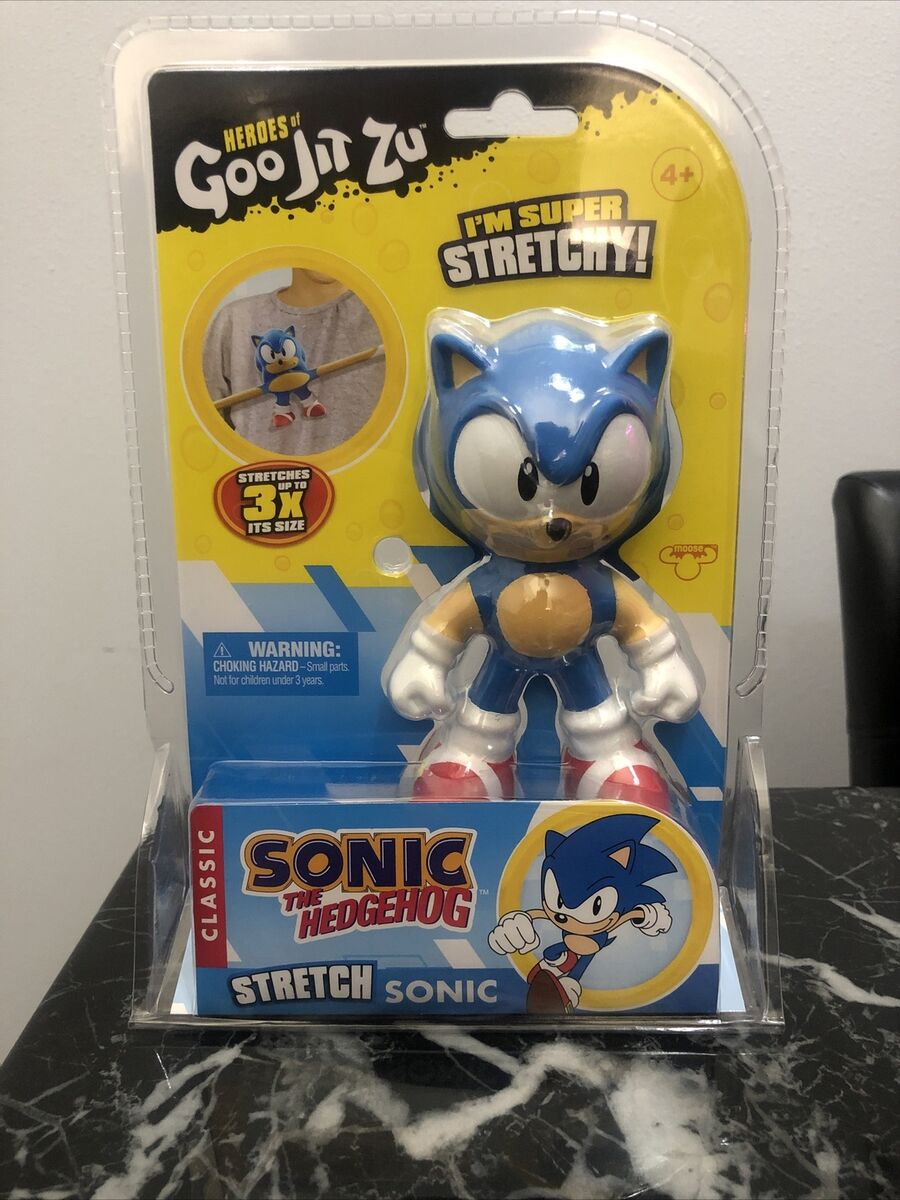 CLASSIC SONIC THE HEDGEHOG - STRETCH SONIC - HEROES OF GOO JIT ZU - NEW 2022