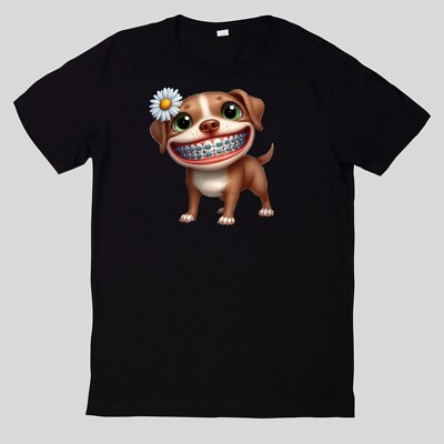 Funny Animals T-Shirt With Braces Cotton Fun Fun Sayings Funny Cartoon