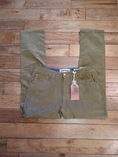 NWT Men's Tailor Vintage Corduroy Pants Canaan Slim Fit Stretch Brown 36x32