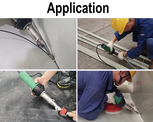 120V Professional 1600W Heat Gun Hot Air Torch Plastic Welder TPO PVC Tool - Afbeelding 3 van 11