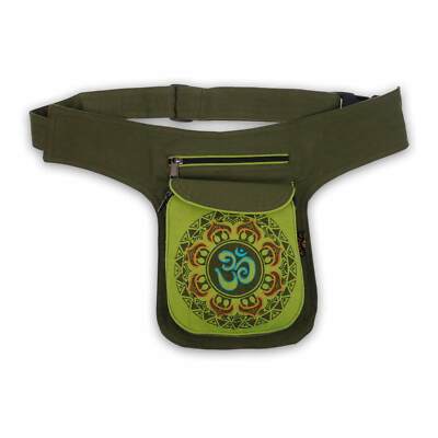 Bauchtasche OM Gürteltasche Festivaltasche Hüfttasche Hipbag Hippie Goa Fair 