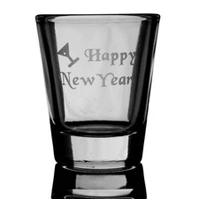 2oz Happy New Year SHOT GLASS