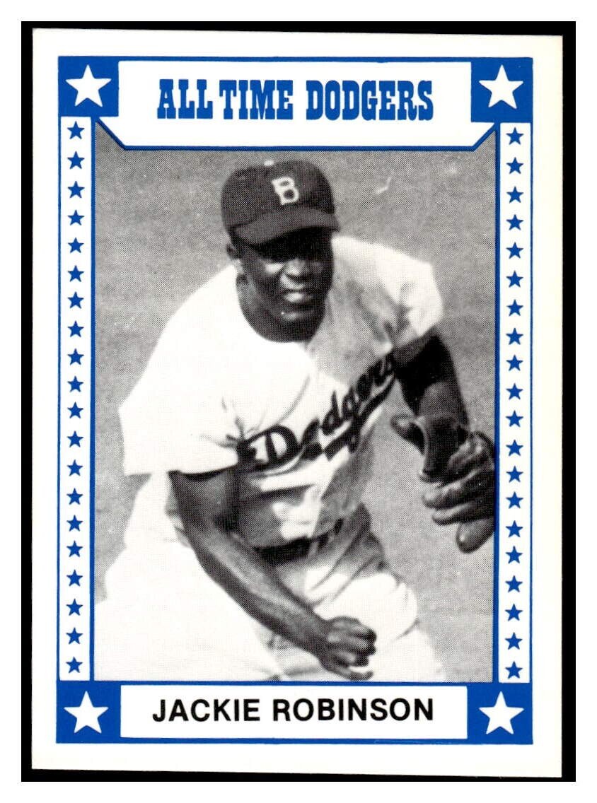 1980 TCMA All Time Dodgers 4 Jackie Robinson Brooklyn MLB baseball